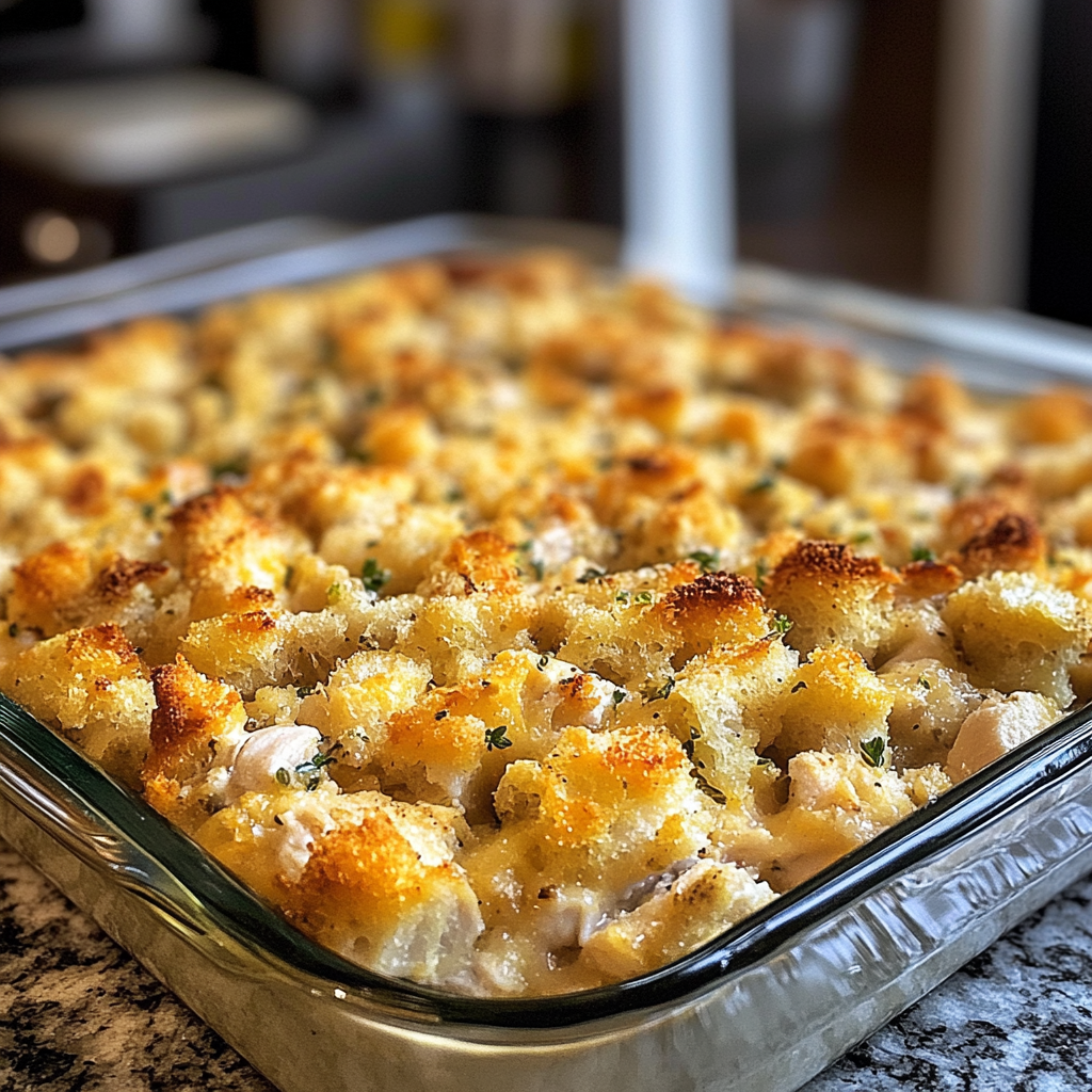 Dolly’s Chicken and Stuffing Casserole