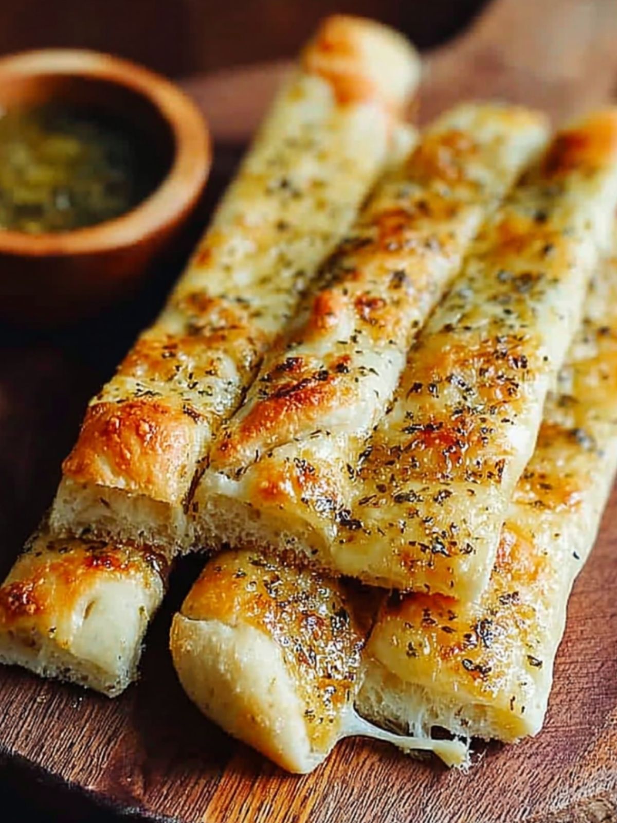 Quick Sourdough Cheesy Breadsticks with Discard