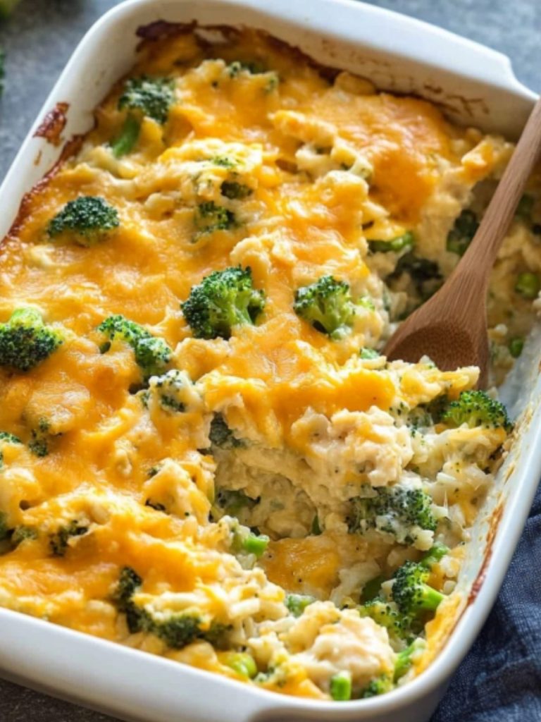 chicken broccoli rice cheese casserole (5)