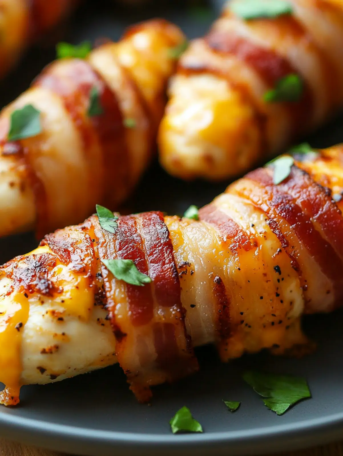 Cheesy Bacon Wrapped Chicken Tenders