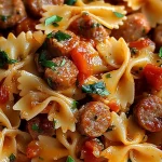 Italian Sausage Bow Tie Pasta