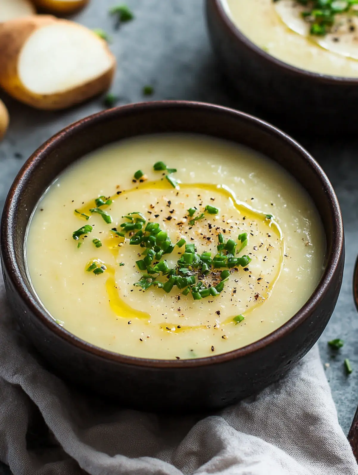 Irresistibly Creamy Potato Leek Soup with Skyr