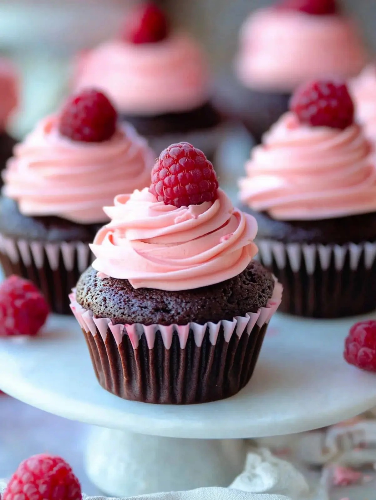 Chocolate Raspberry Cupcakes